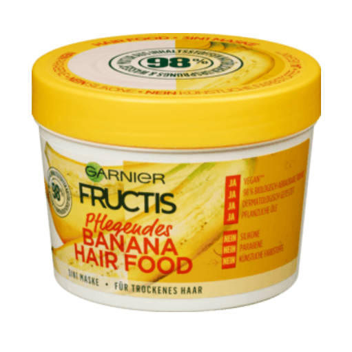 HAIR FOOD Masque 3en1 multi-usages à la banane, 390 ml