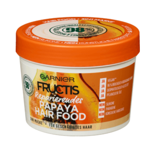 HAIR FOOD Masque 3en1 multi-usages à la papaye, 390 ml